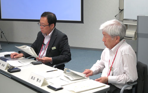 丹分科会長(左)と高呂通信プロトコルTFリーダ(右) #